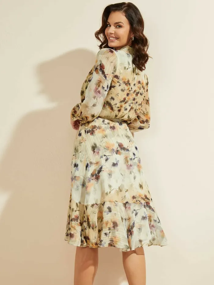 Floral Blush Midi Dress Floral Blush Print Dresses and Jumpsuits GUESS Women Floral Blush Midi Dress Floral Blush Print Dresses and Jumpsuits GUESS Women