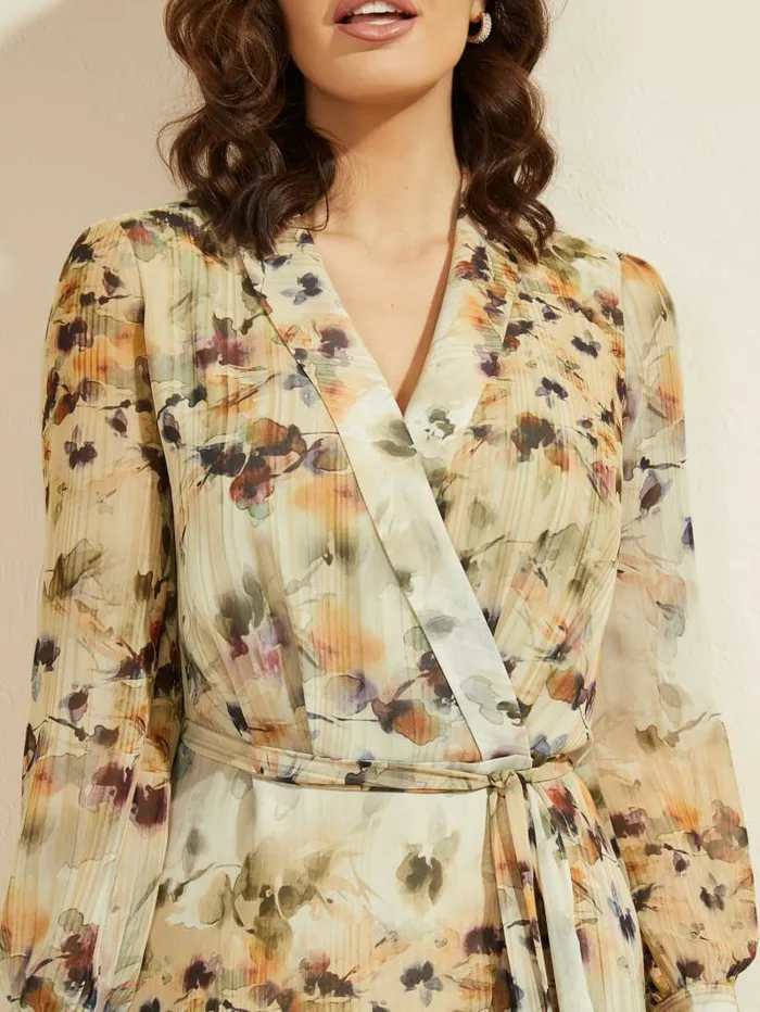 Floral Blush Midi Dress Floral Blush Print Dresses and Jumpsuits GUESS Women Floral Blush Midi Dress Floral Blush Print Dresses and Jumpsuits GUESS Women