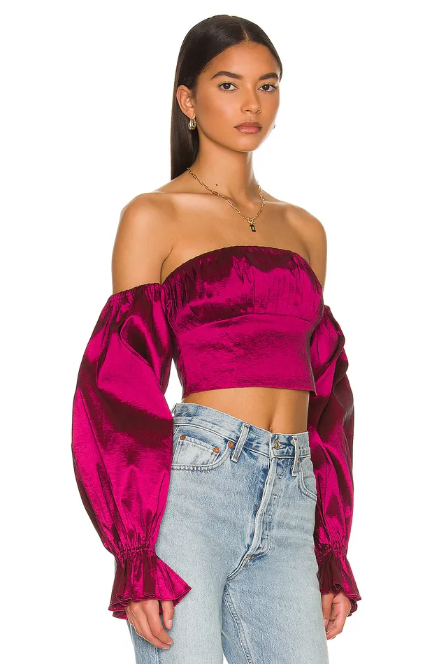Fraya Top Raspberry Red Women Lovers and Friends Tops