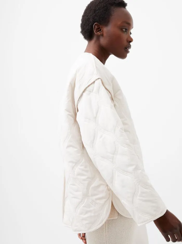 French Connection Coats and Jackets Aris Quilted Jacket Classic Cream 8211 Woman French Connection Coats and Jackets Aris Quilted Jacket Classic Cream 8211 Woman