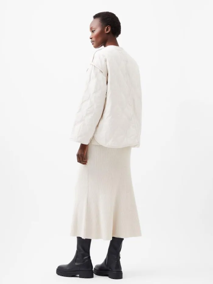 French Connection Coats and Jackets Aris Quilted Jacket Classic Cream 8211 Woman