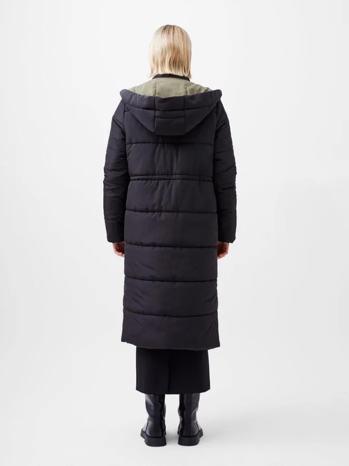 French Connection Coats and Jackets Auden Double Front Puffer Coat Blackouttarmac Khak 8211 Woman