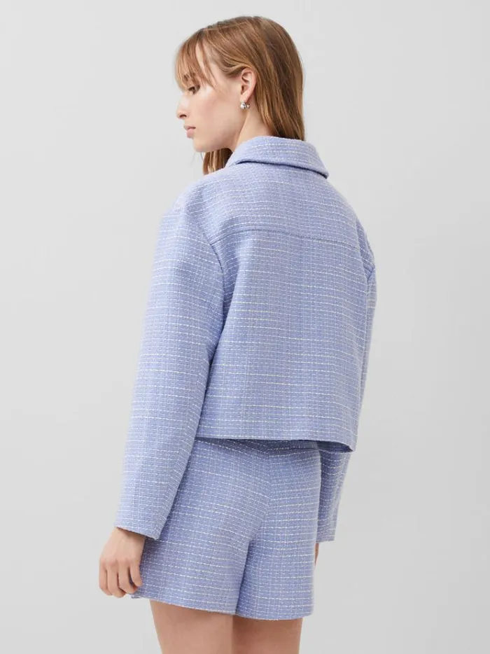 French Connection Coats and Jackets Effie Boucle Jacket Bluebellclassic Cre 8211 Woman