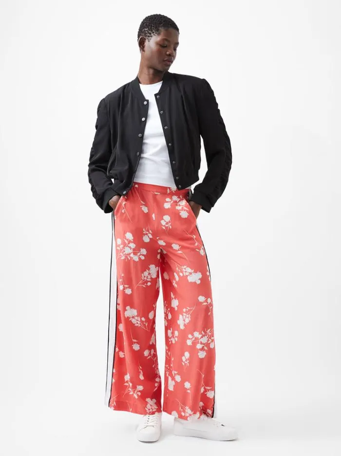 French Connection Coats and Jackets Harrie Suiting Bomber Jacket Blackout 8211 Woman
