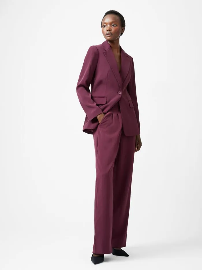 French Connection Coats and Jackets Harrie Suiting Jacket Burgundy Red 8211 Woman French Connection Coats and Jackets Harrie Suiting Jacket Burgundy Red 8211 Woman