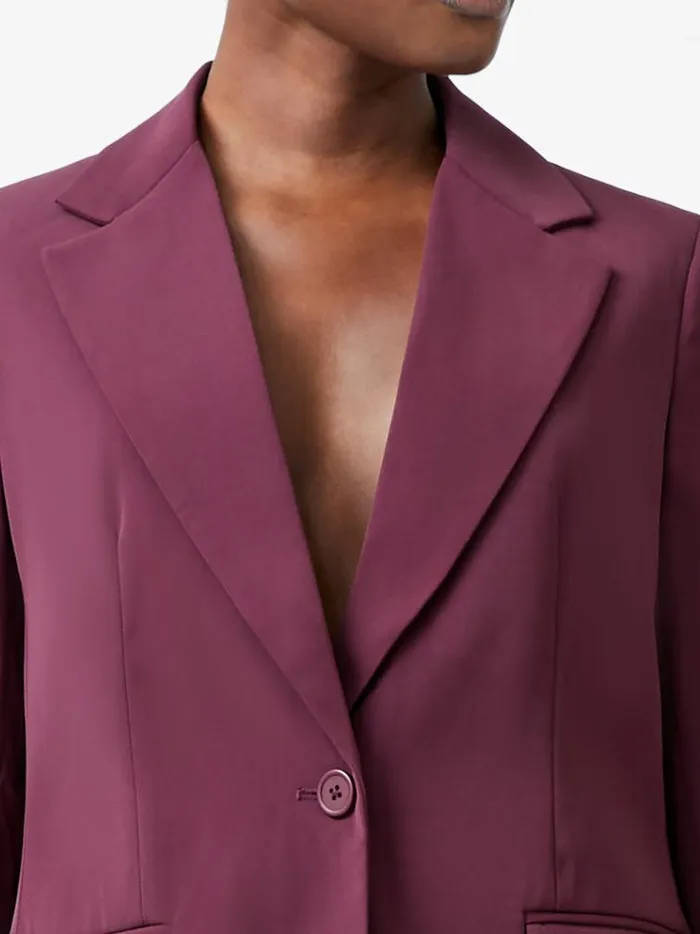 French Connection Coats and Jackets Harrie Suiting Jacket Burgundy Red 8211 Woman