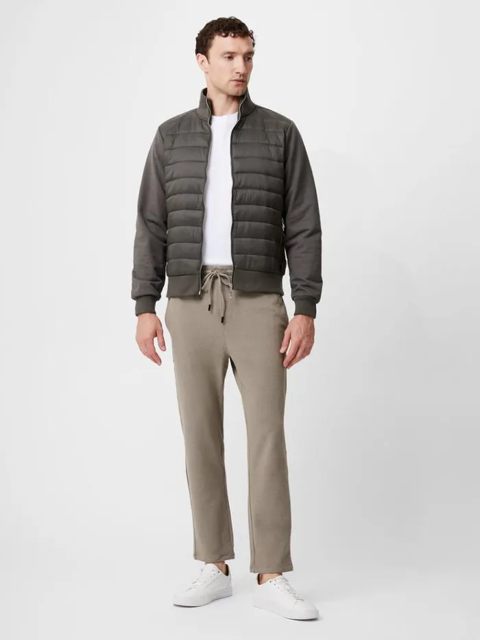 French Connection Coats and Jackets Hybrid Bomber Jacket Hunter Green 8211 Man