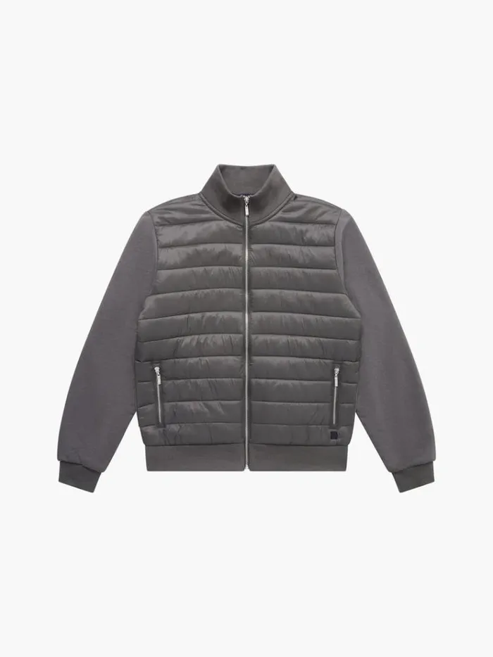French Connection Coats and Jackets Hybrid Bomber Jacket Hunter Green 8211 Man