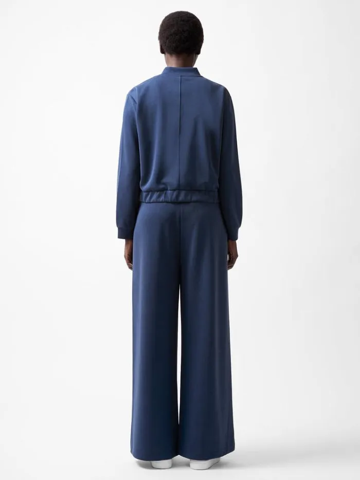 French Connection Coats and Jackets Wren Zip Through Bomber Jacket Midnight Blue 8211 Woman
