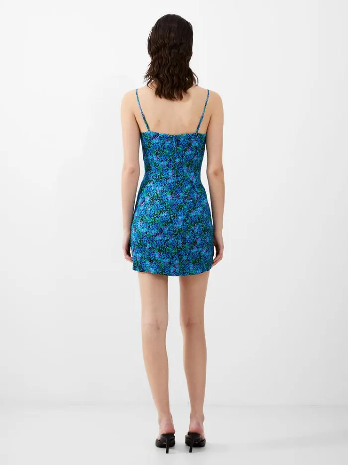 French Connection Dresses Andrea Ennis Eco Satin Slip Mini Dress Cloisonne 8211 Woman