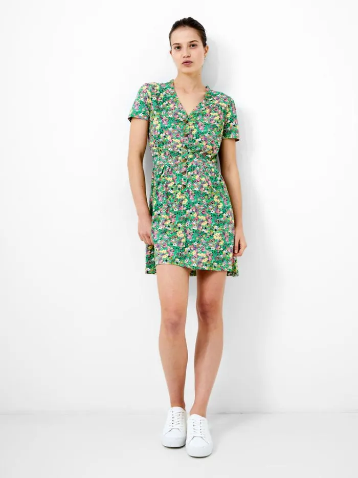 French Connection Dresses Blossom Vee Mini Dress Poise Green 8211 Woman