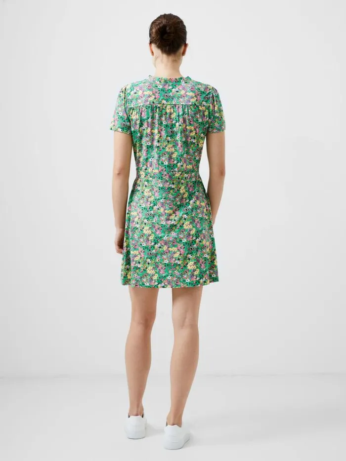 French Connection Dresses Blossom Vee Mini Dress Poise Green 8211 Woman