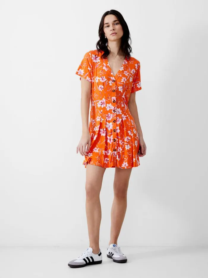 French Connection Dresses Camille Flippy Button Dress Mandarin 8211 Woman