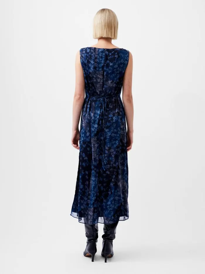 French Connection Dresses Dawn Recycled Hallie Crinkle Dress Indigo 8211 Woman