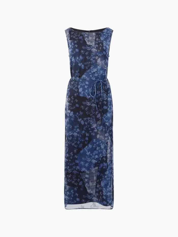 French Connection Dresses Dawn Recycled Hallie Crinkle Dress Indigo 8211 Woman