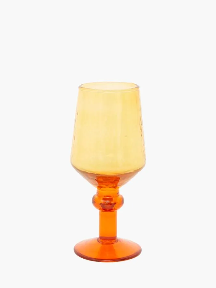 French Connection Home Accessories Ambra Recycled Wine Glass Orange 8211 Home