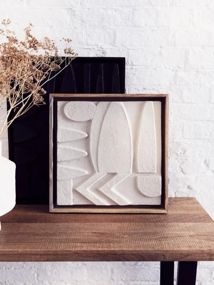French Connection Home Accessories White Abstract Wall Art Whitenatural 8211 Home French Connection Home Accessories White Abstract Wall Art Whitenatural 8211 Home