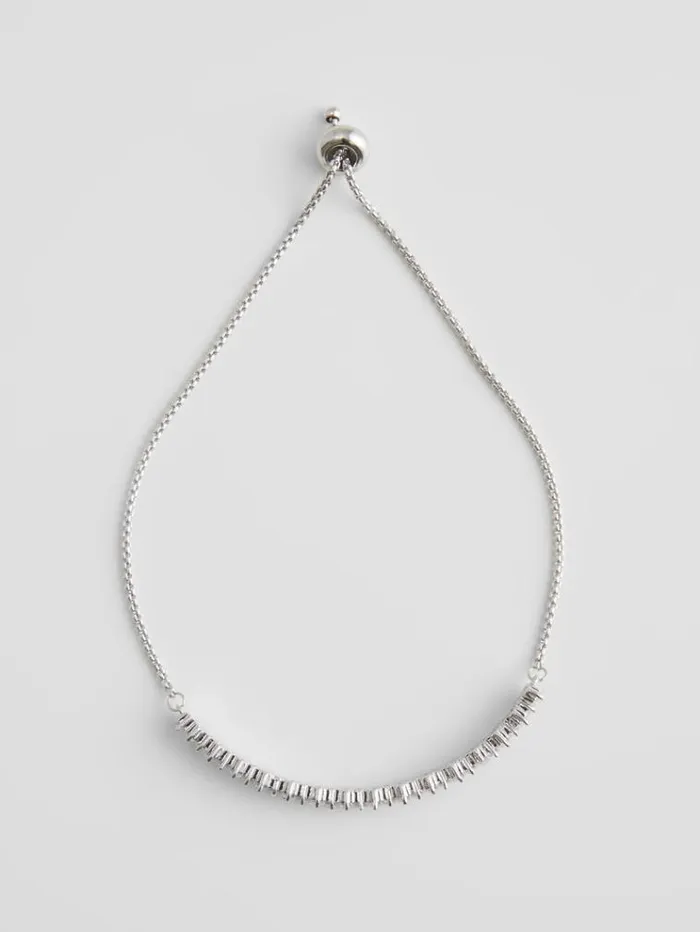 French Connection Jewellery Delicate Rectangular Diamante Bracelet Silverdiamante 8211 Woman French Connection Jewellery Delicate Rectangular Diamante Bracelet Silverdiamante 8211 Woman