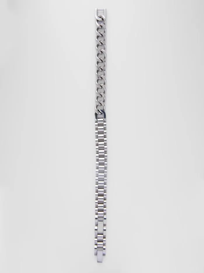 French Connection Jewellery Mixed Chain Bracelet Silver 8211 Woman