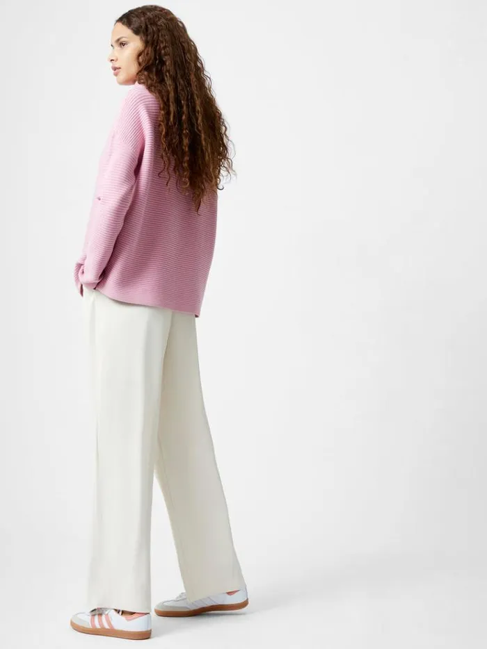French Connection Jumpers and Cardigans Babysoft Rib Mock Neck Jumper Foxglove 8211 Woman