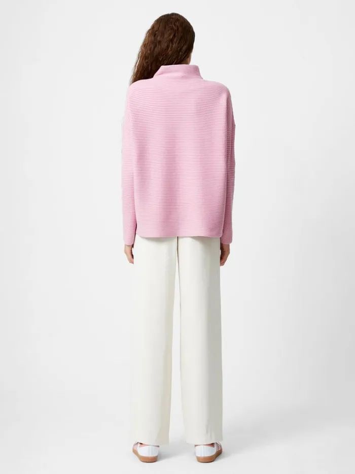 French Connection Jumpers and Cardigans Babysoft Rib Mock Neck Jumper Foxglove 8211 Woman