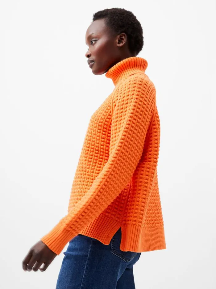 French Connection Jumpers and Cardigans Keya Popcorn Knit Mozart Jumper Coral Rose 8211 Woman French Connection Jumpers and Cardigans Keya Popcorn Knit Mozart Jumper Coral Rose 8211 Woman