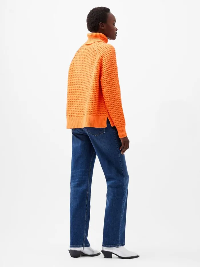French Connection Jumpers and Cardigans Keya Popcorn Knit Mozart Jumper Coral Rose 8211 Woman