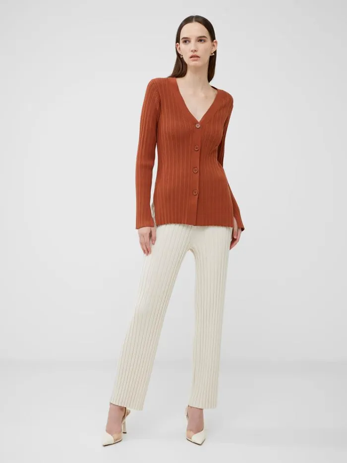 French Connection Jumpers and Cardigans Leonora Recycled Cardigan Sierra 8211 Woman