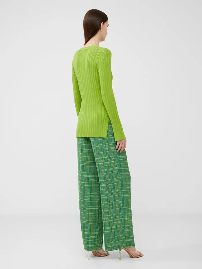 French Connection Jumpers and Cardigans Leonora Recycled Cardigan Wasabi 8211 Woman