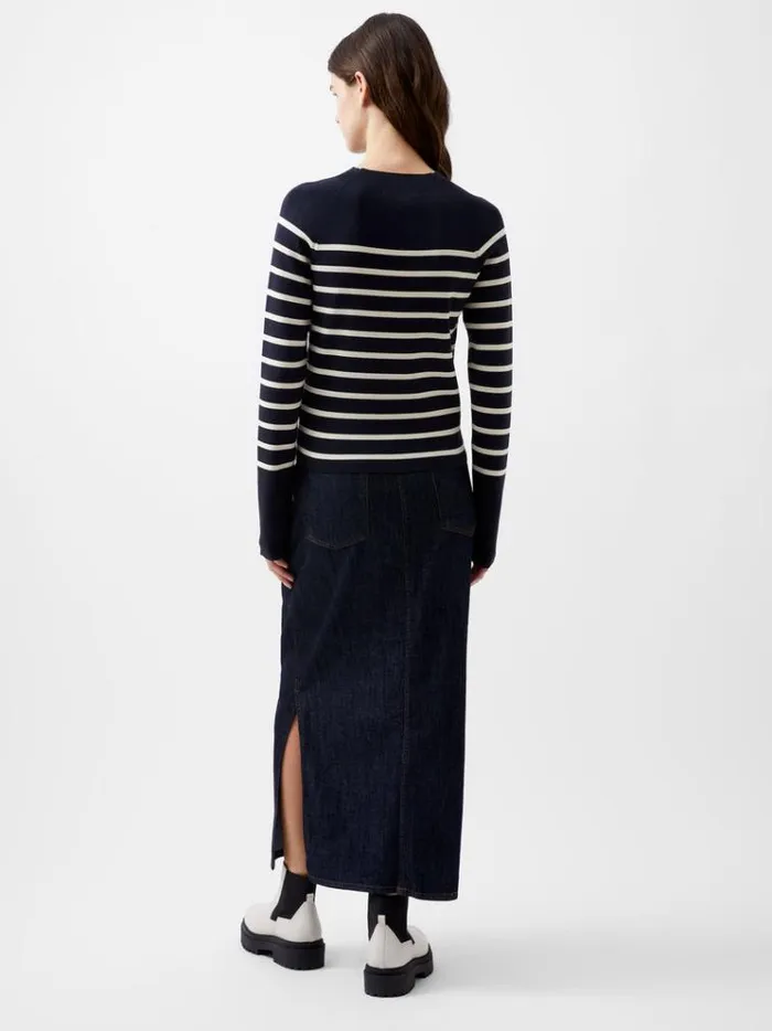 French Connection Jumpers and Cardigans Milena Striped Jumper Marineclassic Cream 8211 Woman