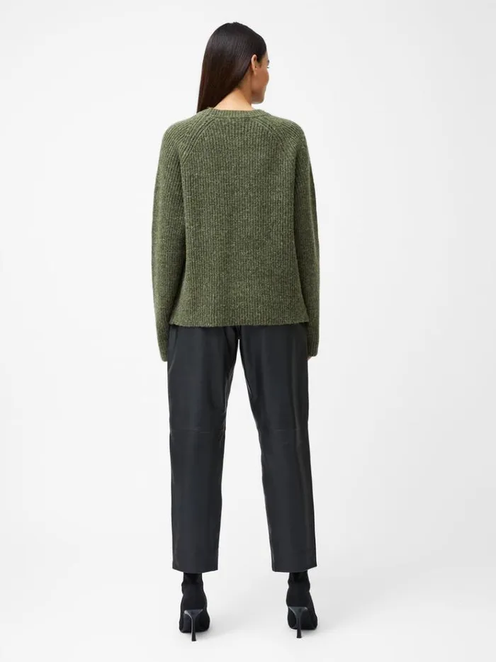 French Connection Jumpers and Cardigans Raglan Sleeve Jumper Dk Khaki 8211 Woman