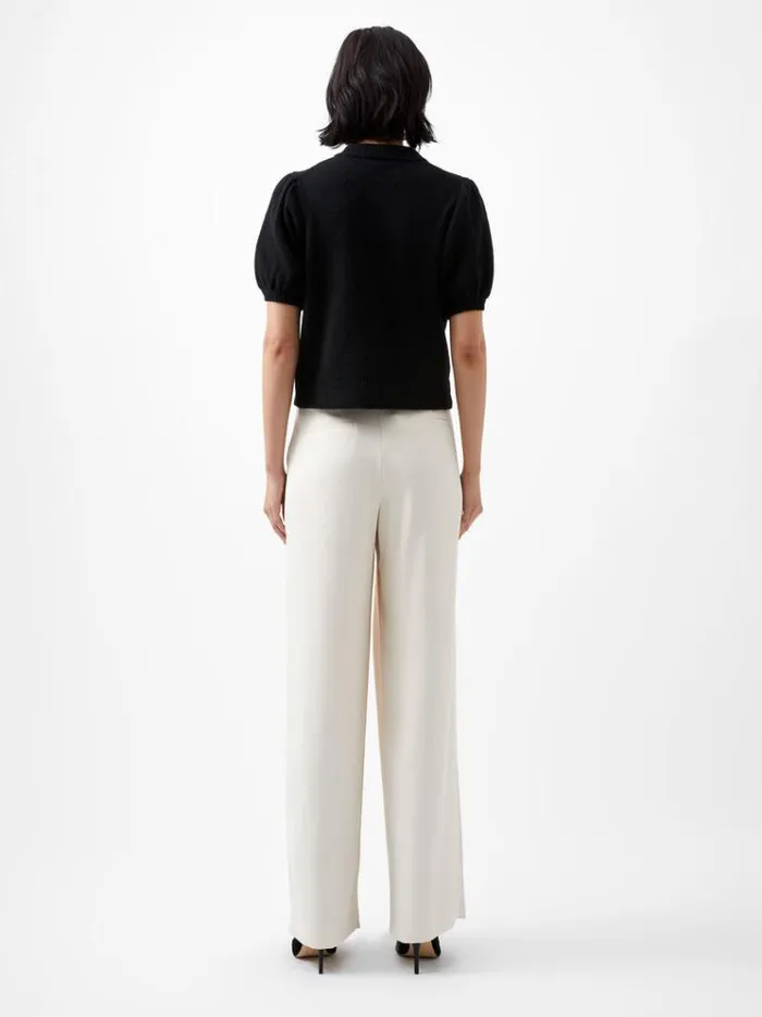 French Connection Jumpers and Cardigans Vhari Recycled Puff Sleeve Cardigan Black 8211 Woman