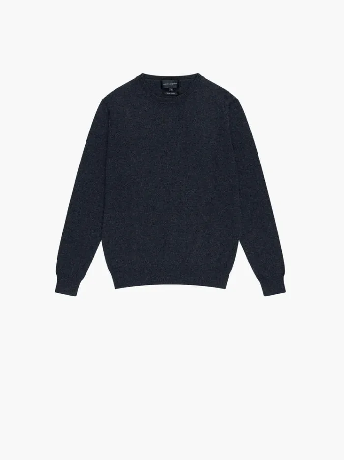 French Connection Knitwear Cashmere Knit Jumper Charcoal Mel 8211 Man