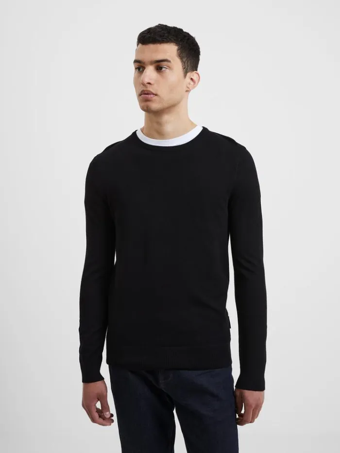 French Connection Knitwear Crew Neck Sweatshirt Dark Navy 8211 Man