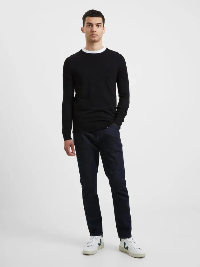 French Connection Knitwear Crew Neck Sweatshirt Dark Navy 8211 Man