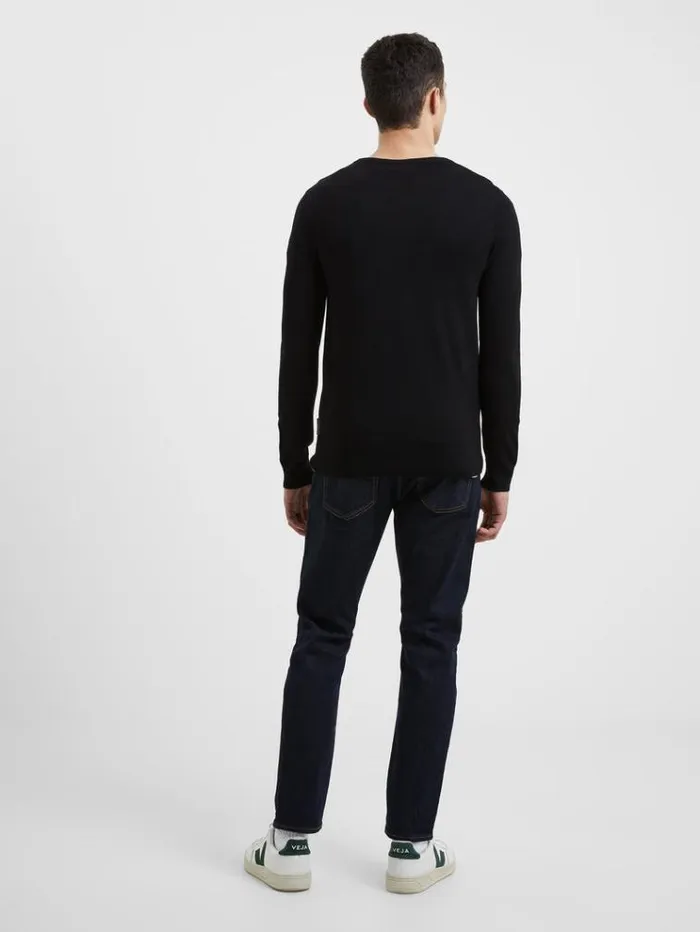 French Connection Knitwear Crew Neck Sweatshirt Dark Navy 8211 Man