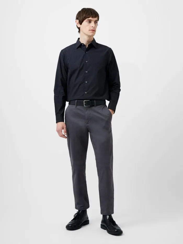 French Connection Shirts Classic Collar Printed Shirt Black Print 8211 Man