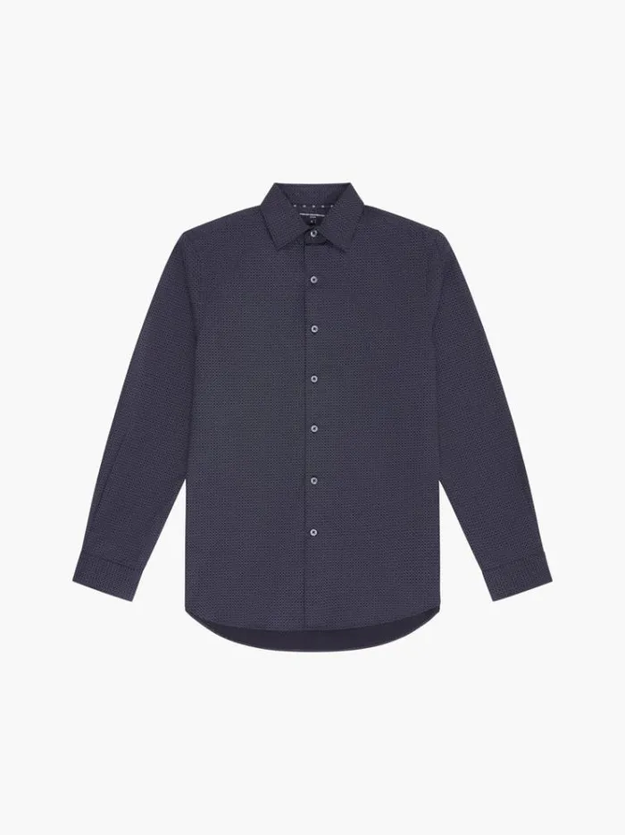 French Connection Shirts Classic Collar Printed Shirt Black Print 8211 Man