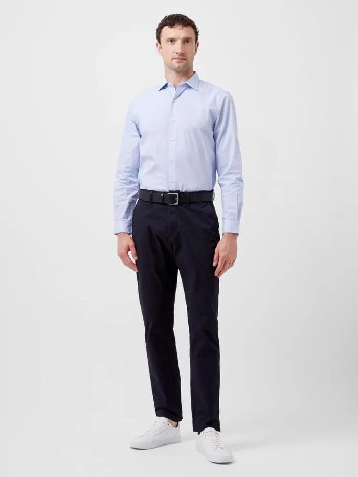 French Connection Shirts Regular Fit Classic Collar Geo Shirt Blue Dot Print 8211 Man