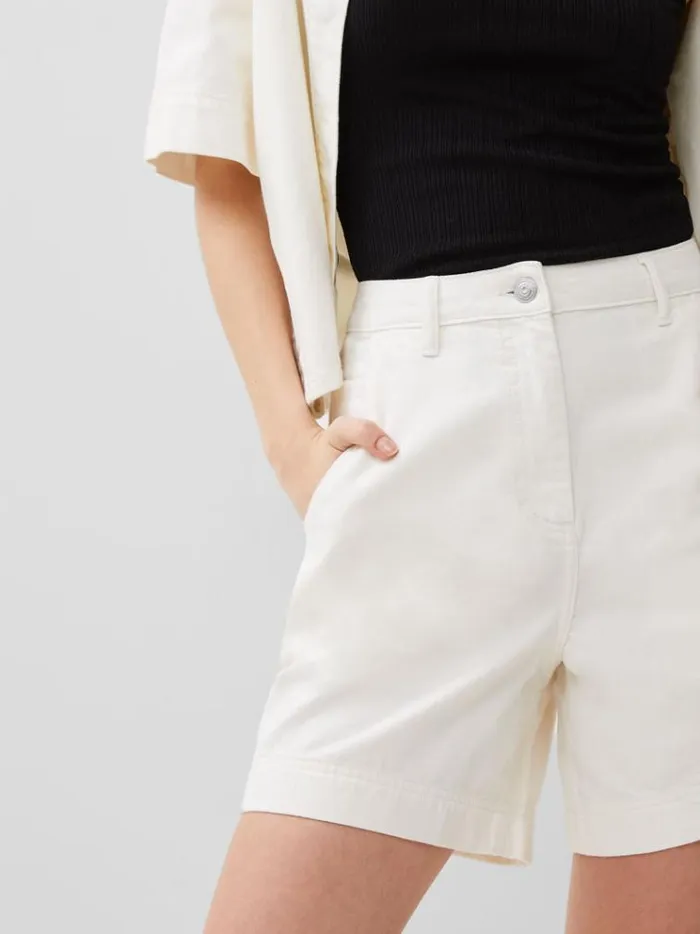 French Connection Skirts and Shorts Finley Denim Shorts Ecru 8211 Woman