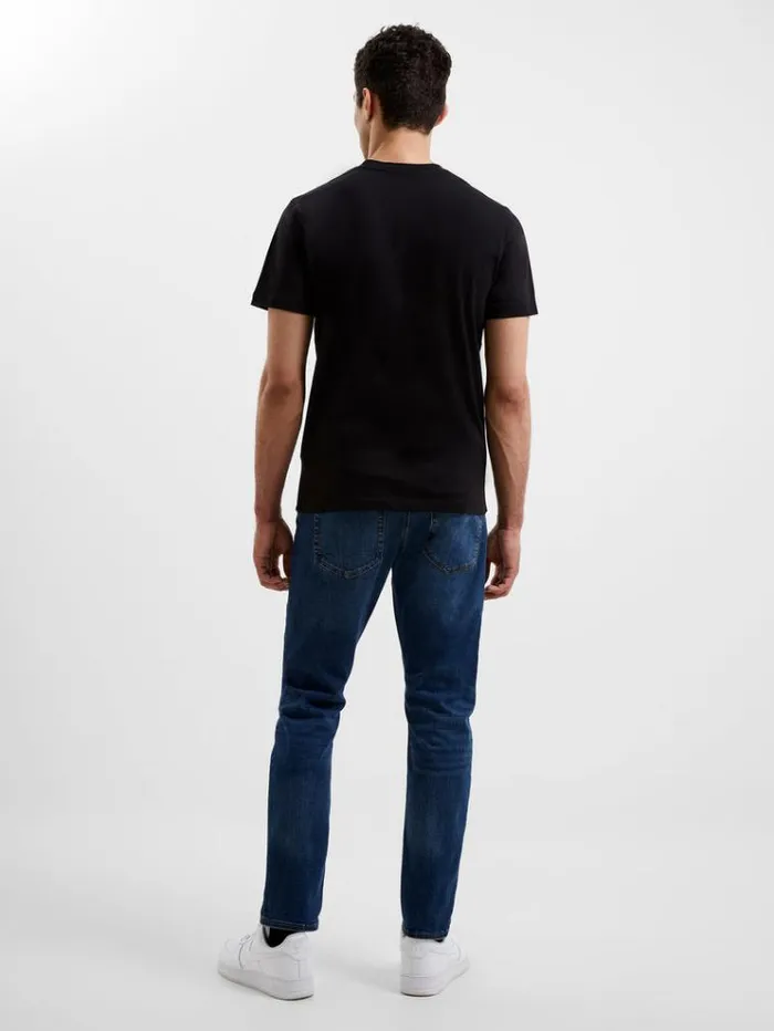 French Connection TShirts and Polo Shirts Organic Cotton Classic TShirt Black Onyx 8211 Man