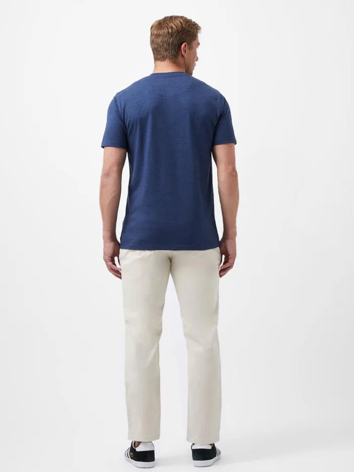 French Connection TShirts and Polo Shirts Organic Pocket TShirt Indigo Mel 8211 Man