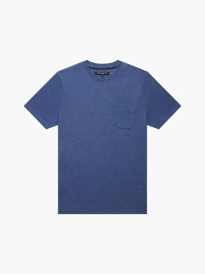 French Connection TShirts and Polo Shirts Organic Pocket TShirt Indigo Mel 8211 Man