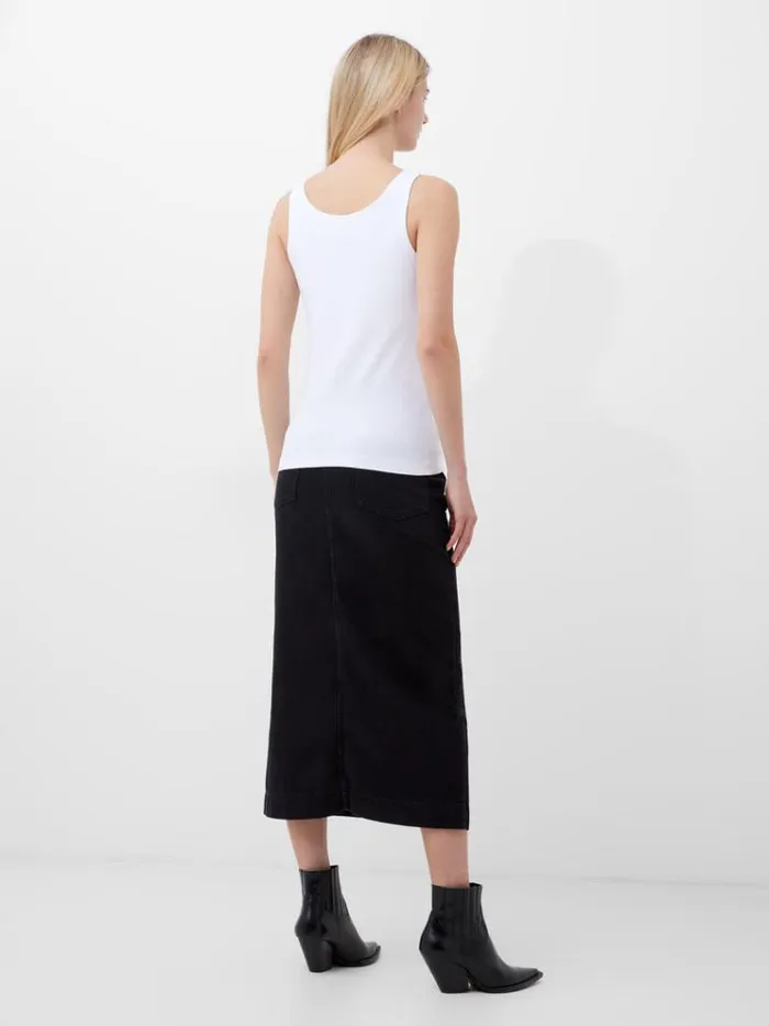 French Connection Tops Cotton Organic Stretch Tank Top White 8211 Woman