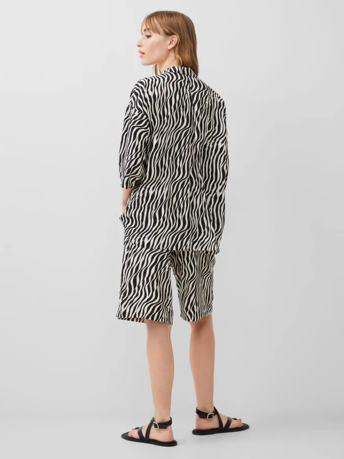 French Connection Tops Seine Eco Delphine Shirt Blackoutclassic C 8211 Woman