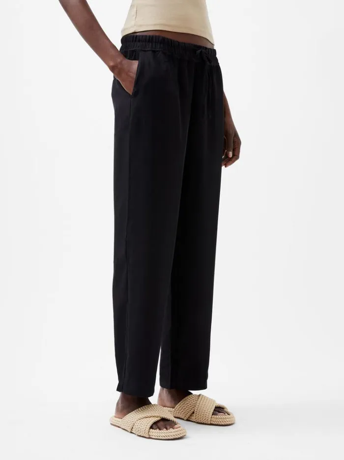 French Connection Trousers Bella Twill Trousers Black 8211 Woman