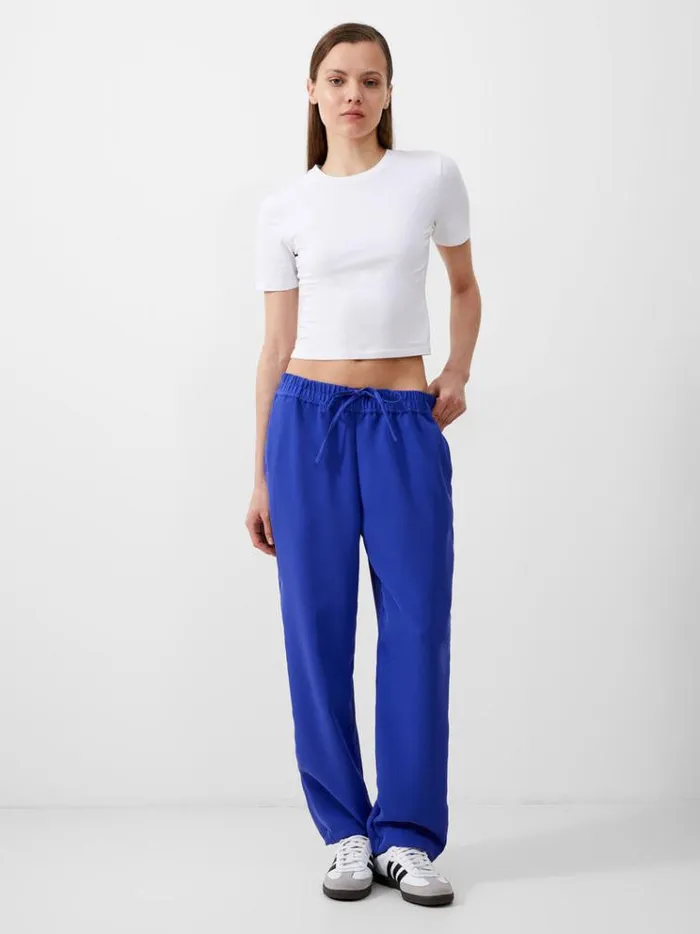 French Connection Trousers Bella Twill Trousers Royal Blue 8211 Woman