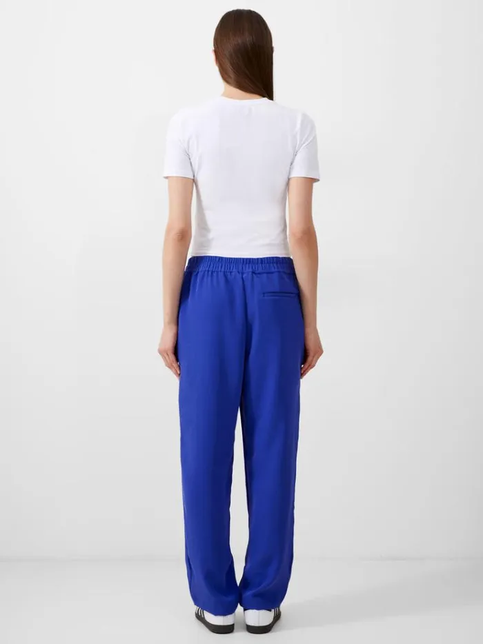 French Connection Trousers Bella Twill Trousers Royal Blue 8211 Woman
