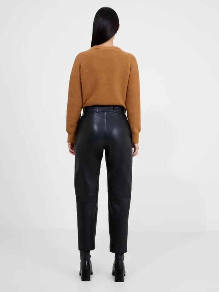French Connection Trousers Connie Leather Trousers Black 8211 Woman