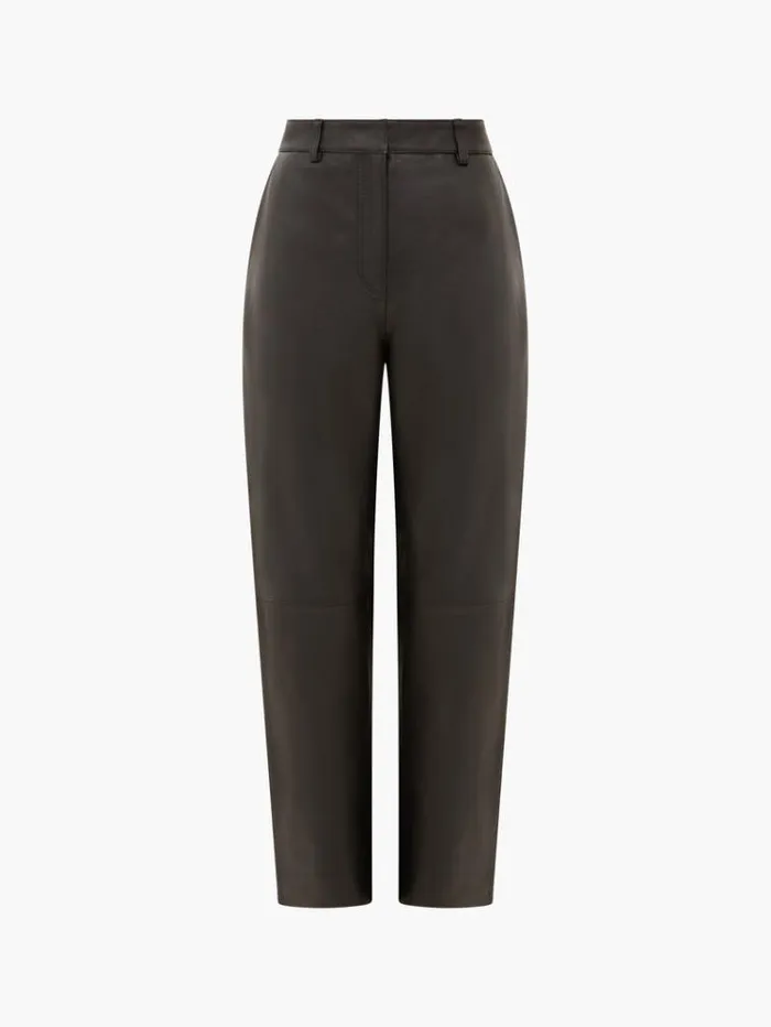 French Connection Trousers Connie Leather Trousers Black 8211 Woman